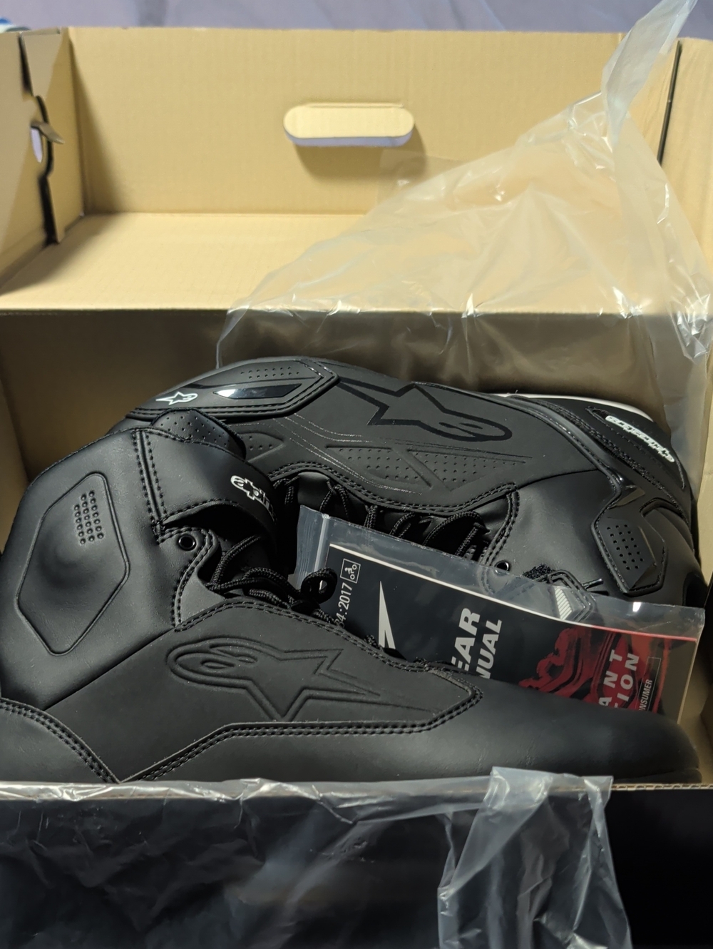 Alpinestars Men's Black Matte Motorcycle Boots